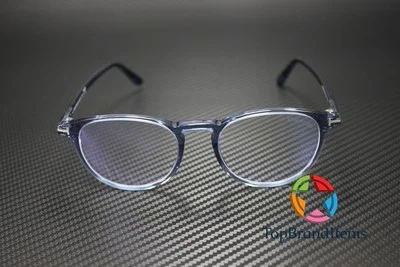 TOM FORD FT5803-B 090 Round Shiny Blue Demo Lens 51 mm Men 2
