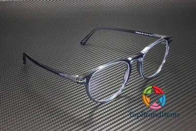 TOM FORD FT5803-B 090 Round Shiny Blue Demo Lens 51 mm Men 3