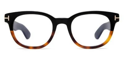 TOM FORD FT5807-B 005 Round Black Demo Lens 50 mm Men