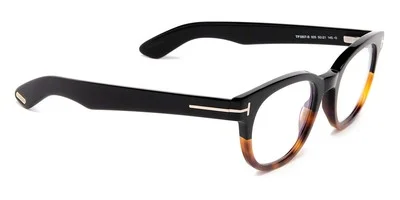 TOM FORD FT5807-B 005 Round Black Demo Lens 50 mm Men 3