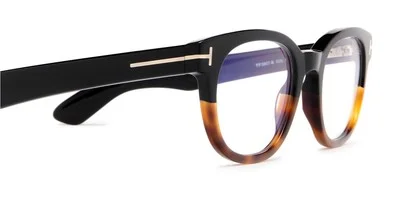 TOM FORD FT5807-B 005 Round Black Demo Lens 50 mm Men 4