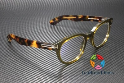 TOM FORD FT5807-B 096 Round Shiny Dark Green Demo Lens 50 mm Men 3