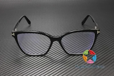 TOM FORD FT5812-B 001 Butterfly Shiny Black Demo Lens 53 mm Women 2