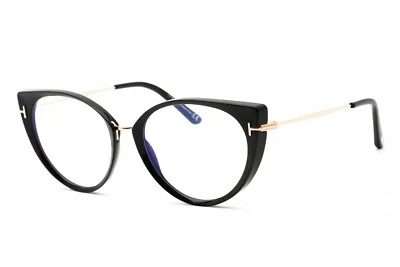 TOM FORD FT5815-B 001 Eyeglasses Shiny Black Frame 54mm 3