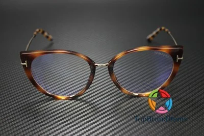 TOM FORD FT5815-B 053 Cat Eye Blonde Havana Demo Lens 54 mm Women 2