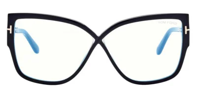 Tom Ford FT5828 B 001 Plastic Shiny Black 60 mm Women