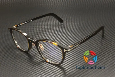 Tom Ford FT5858 D B 052 Plastic Dark Havana 49 mm Men