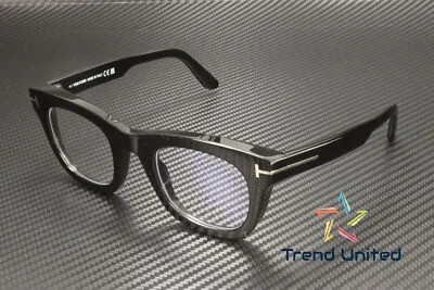 Tom Ford FT5872 B 001 Plastic Shiny Black 48 mm Men
