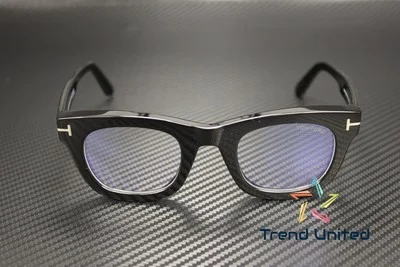 Tom Ford FT5872 B 001 Plastic Shiny Black 48 mm Men 2