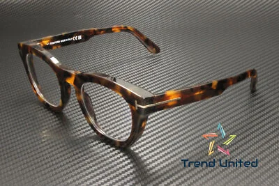 Tom Ford FT5873 B 052 Plastic Dark Havana 49 mm Men