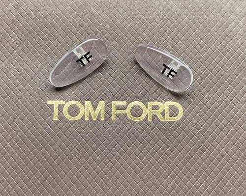 Tom Ford OEM Nose Pads For Sunglasses Eyeglasses Clear / Silver 12mm GENUINE New