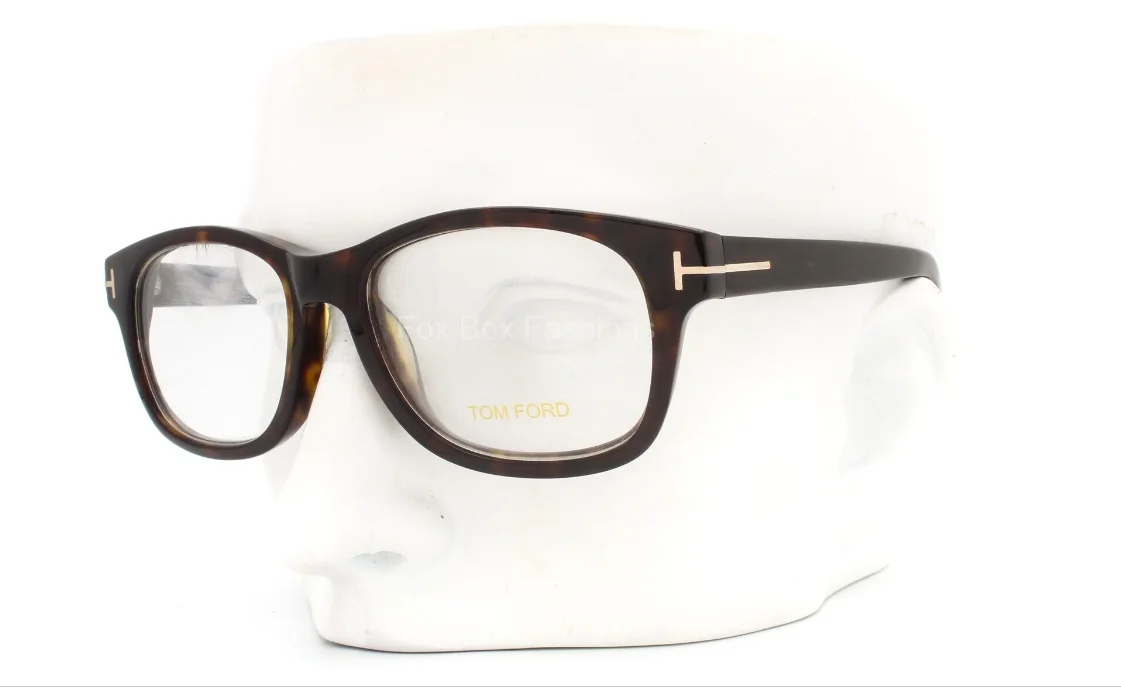 Tom Ford TF 5182 AF 052 Eyeglasses Glasses Brown Tortoise 52mm Alternative Fit