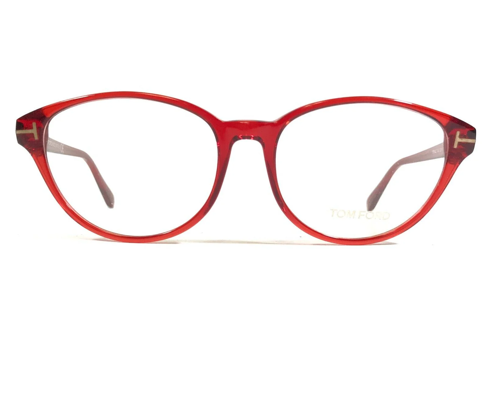 Tom Ford TF 5422-F Red 066 Plastic Optical Eyeglasses Frame 53-16-140 Asian Fit