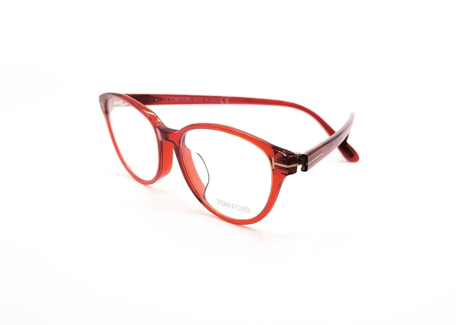 Tom Ford TF 5422-F Red 066 Plastic Optical Eyeglasses Frame 53-16-140 Asian Fit 4