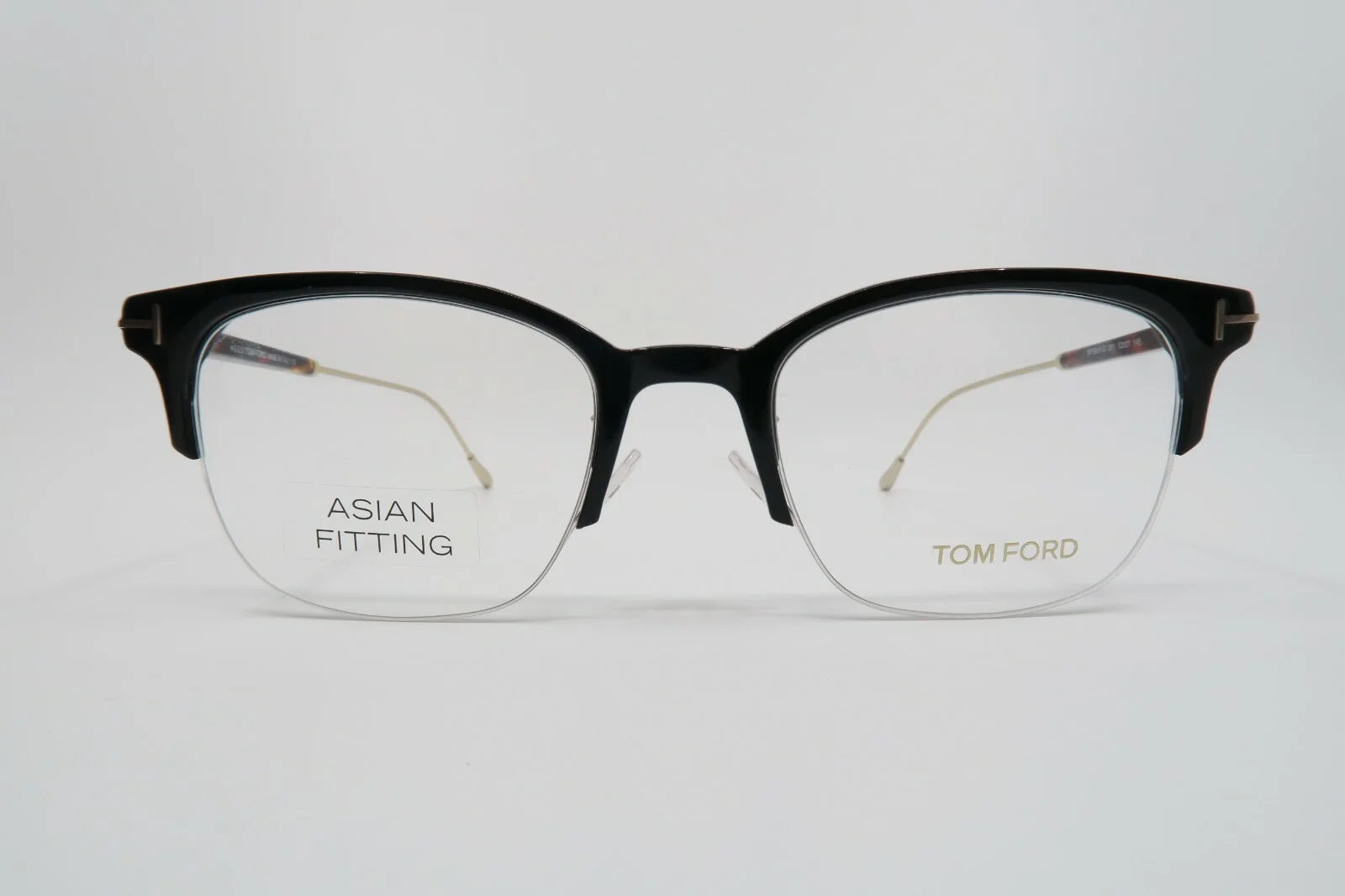 Tom Ford TF 5645-D 001 52mm Black/Gold Semi Rimless Asian Fit New Eyeglasses 2