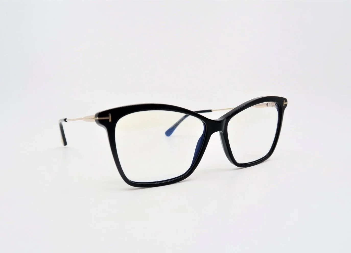 Tom Ford TF 5687-B 001 56mm Black-Blue Light Block, New Women 3