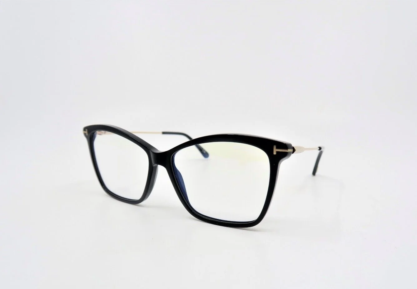 Tom Ford TF 5687-B 001 56mm Black-Blue Light Block, New Women 4