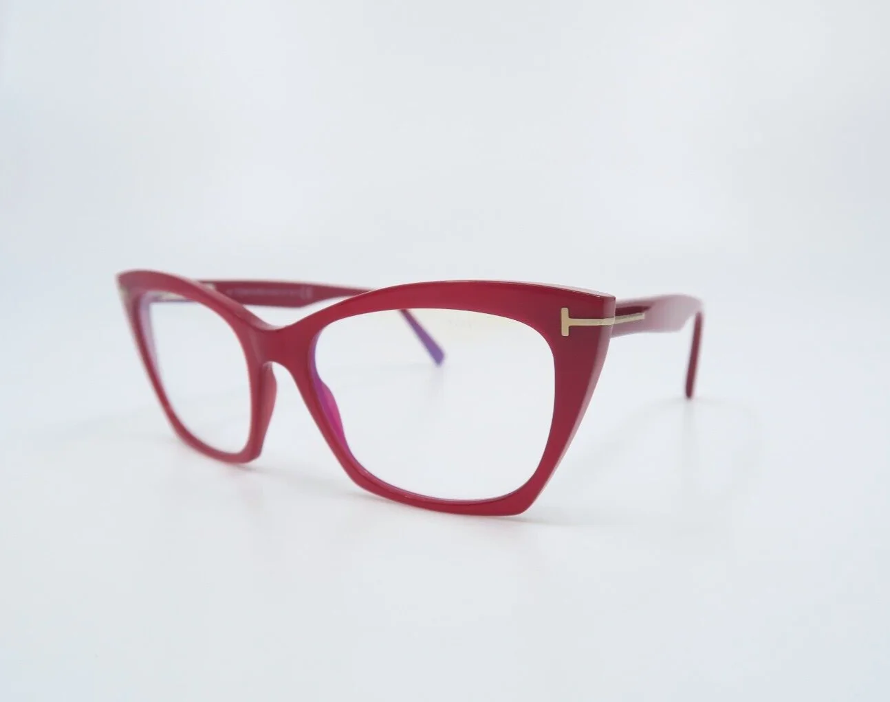 Tom Ford TF 5709-B 072 54mm Red-Blue Light Block, New Women 4