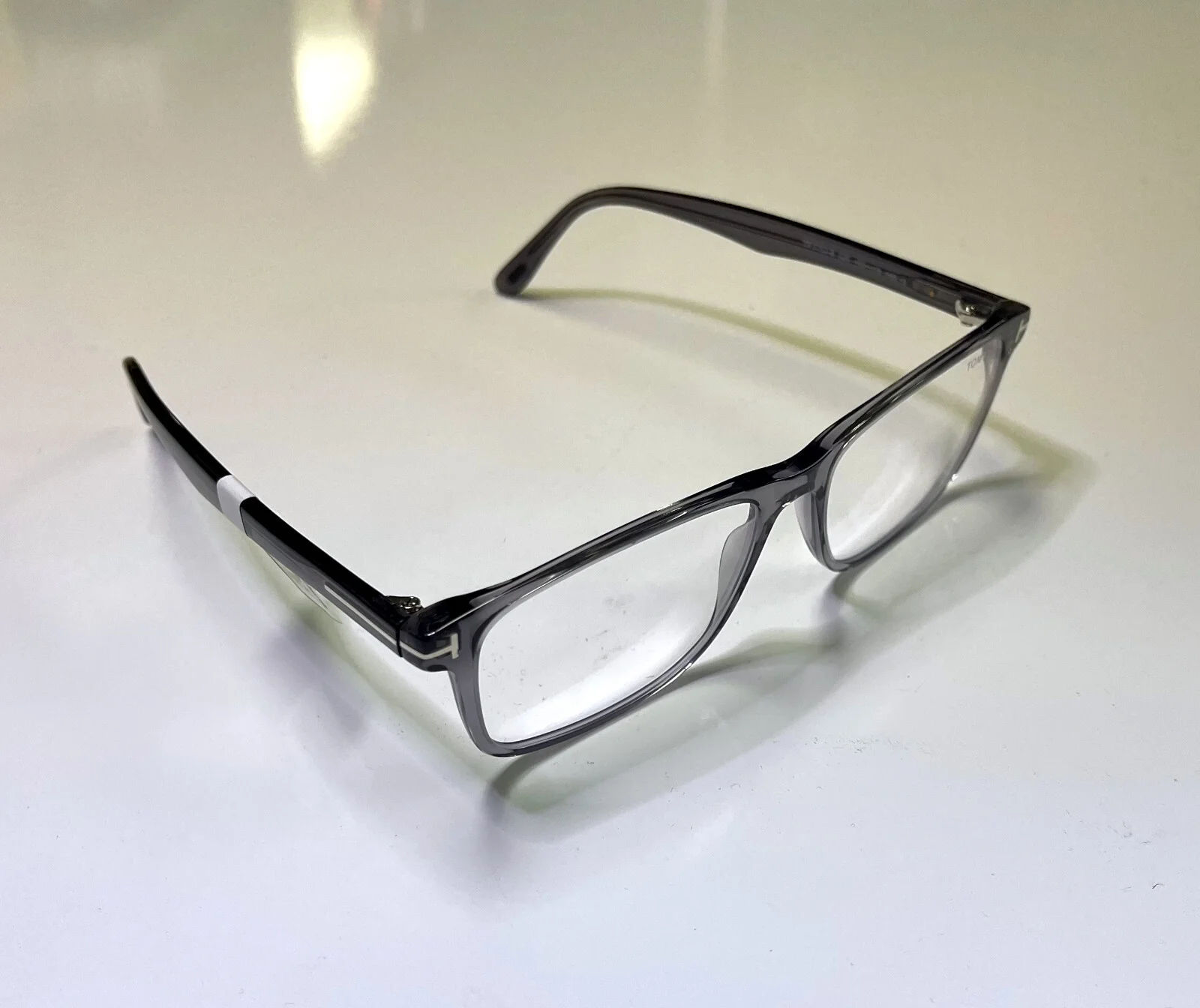 Tom Ford TF 5752-B Asian Fit Shiny Transparent 020 Eyeglass / RX Frame Glasses 2