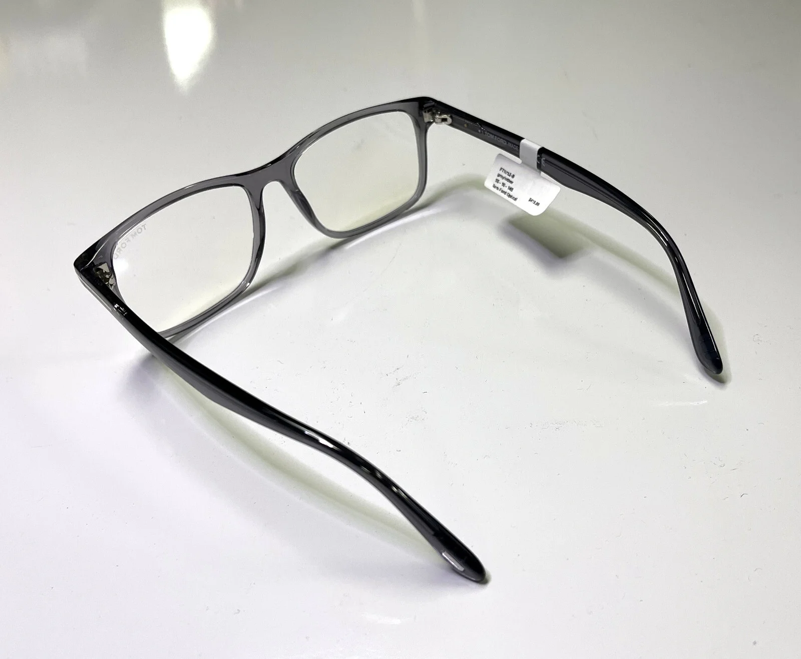 Tom Ford TF 5752-B Asian Fit Shiny Transparent 020 Eyeglass / RX Frame Glasses 4