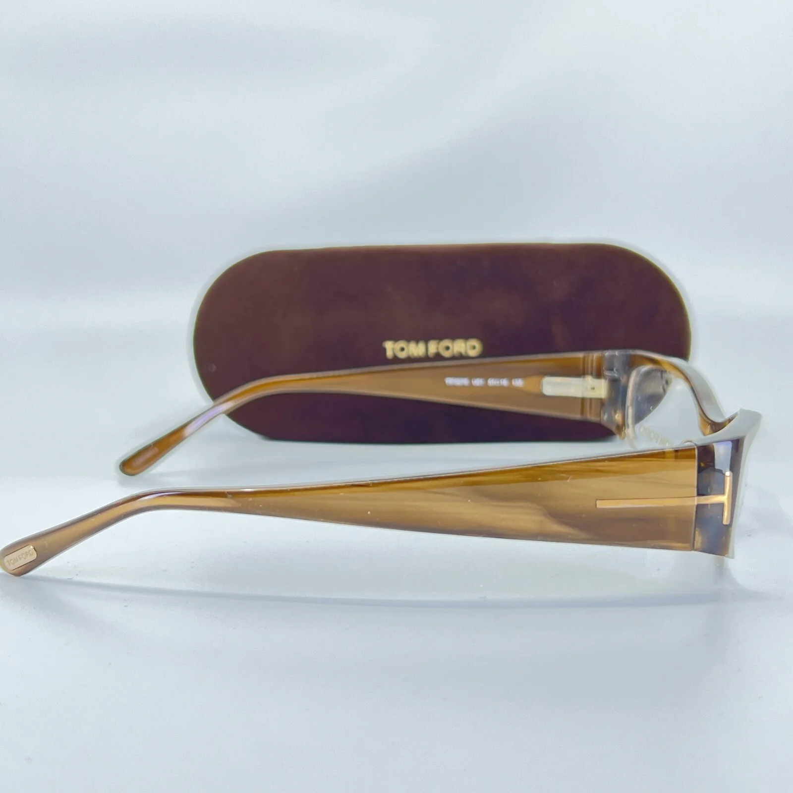 Tom Ford TF5076 U61 Brown Oval Full Rim Plastic Eyeglasses Frame 51-16 135 mm 3