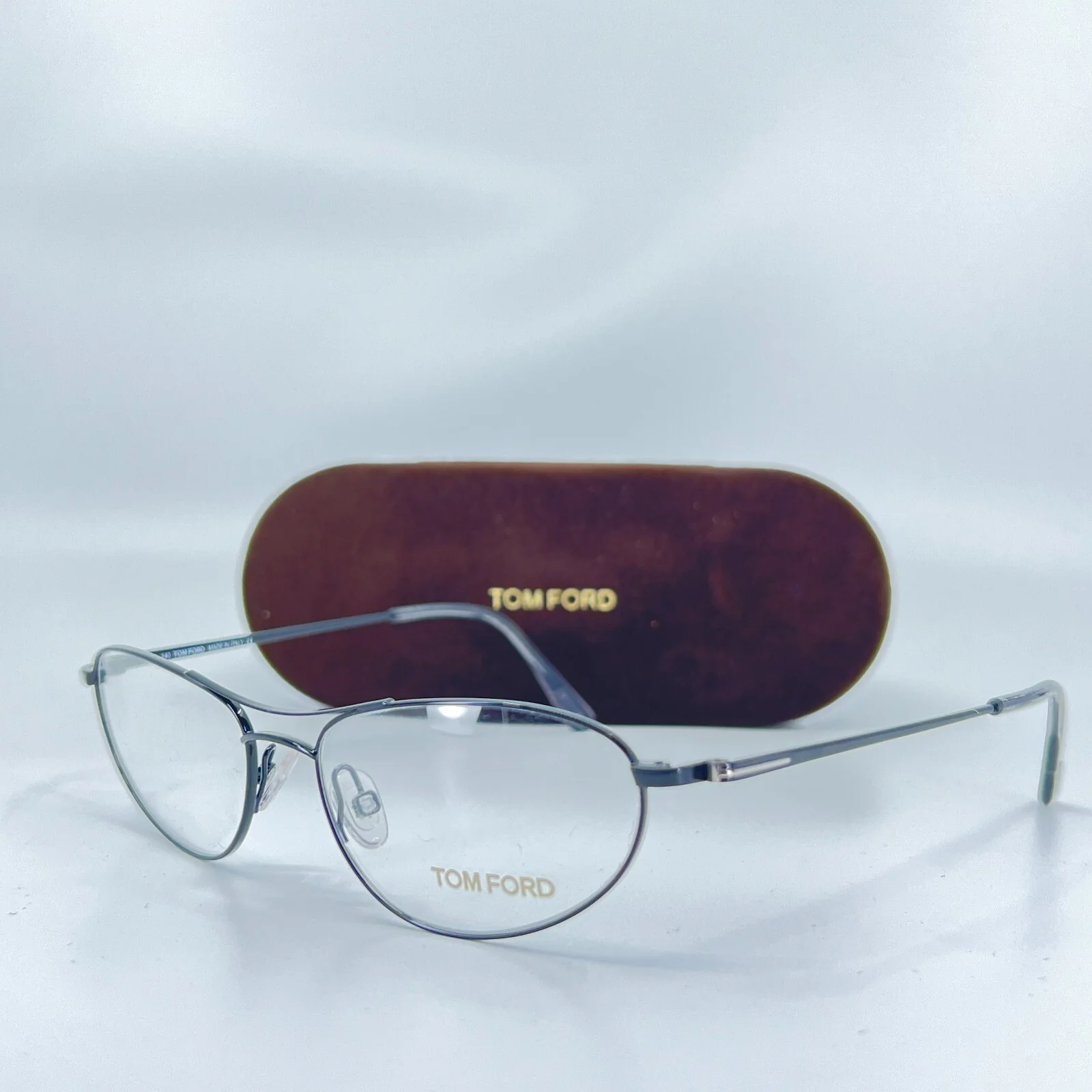 Tom Ford TF5109 001 Gray Oval Full Rim Eyeglasses Frame 51-16 140 mm 2