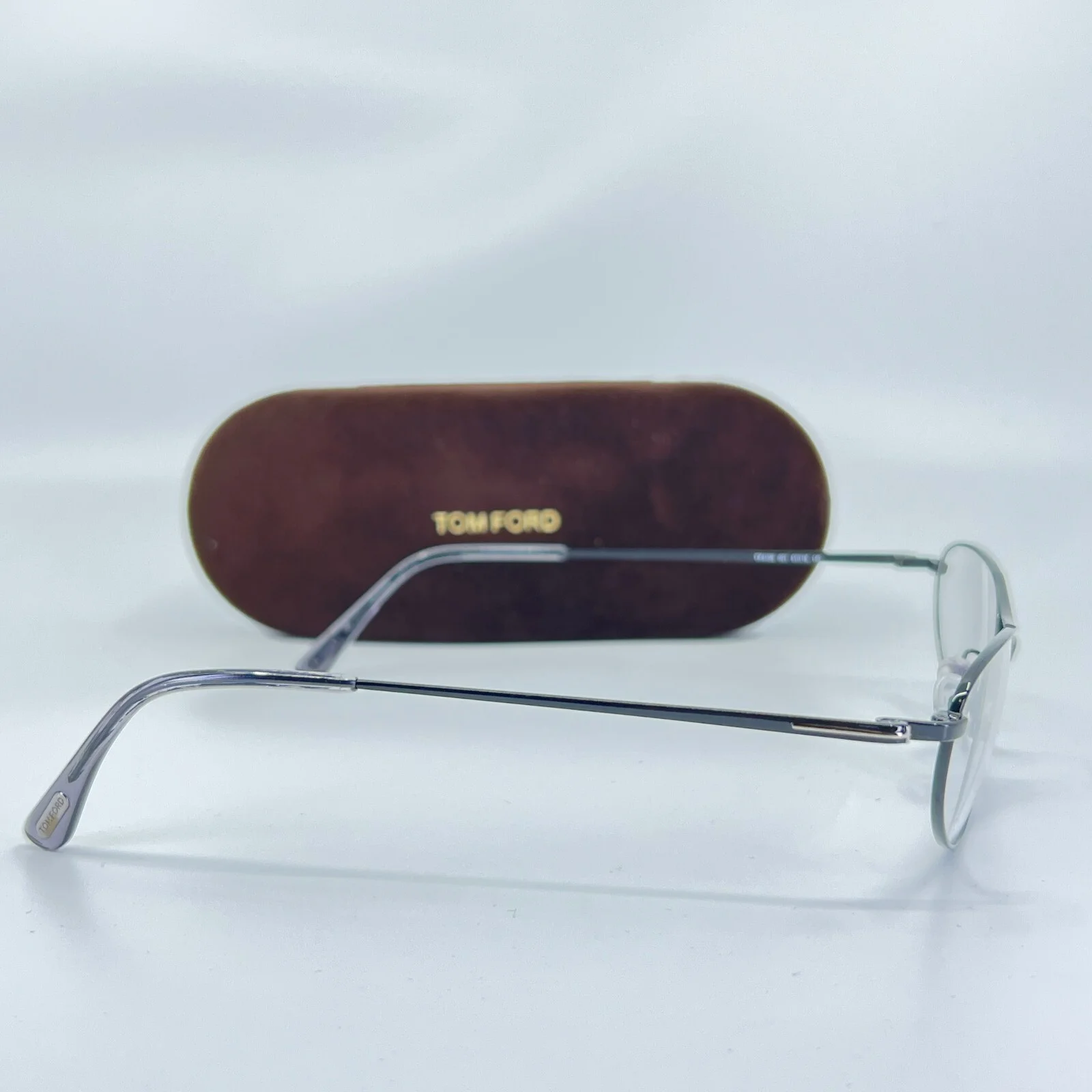 Tom Ford TF5109 001 Gray Oval Full Rim Eyeglasses Frame 51-16 140 mm 4