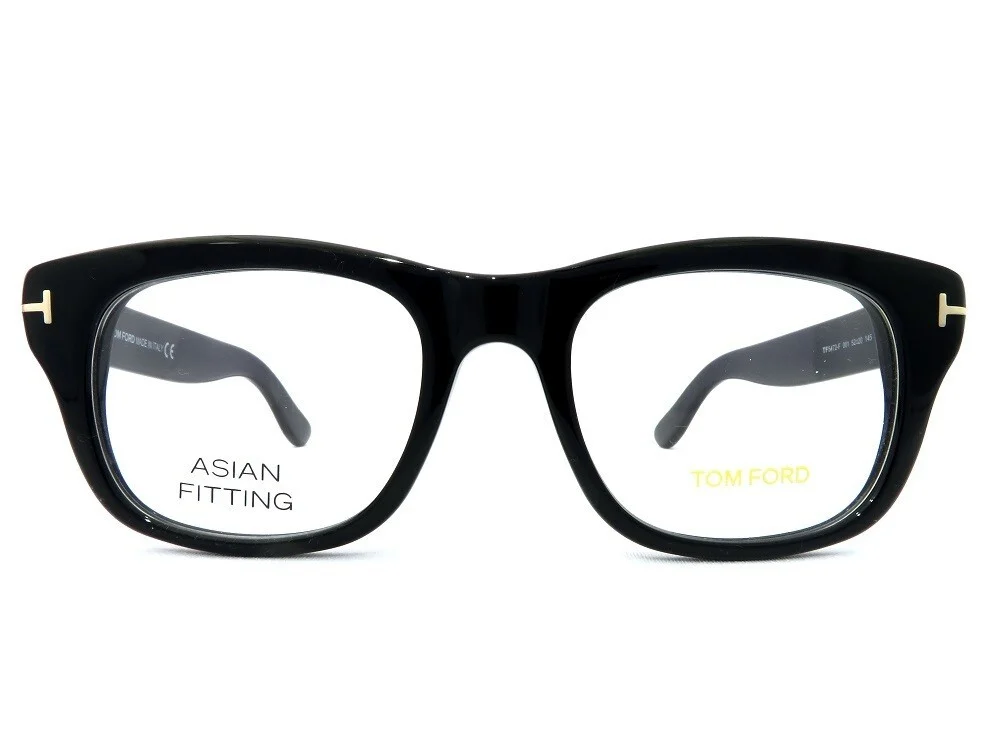 Tom Ford TF5472-F Black 001 Plastic Optical Eyeglasses Frame 52-20-145 Asian Fit