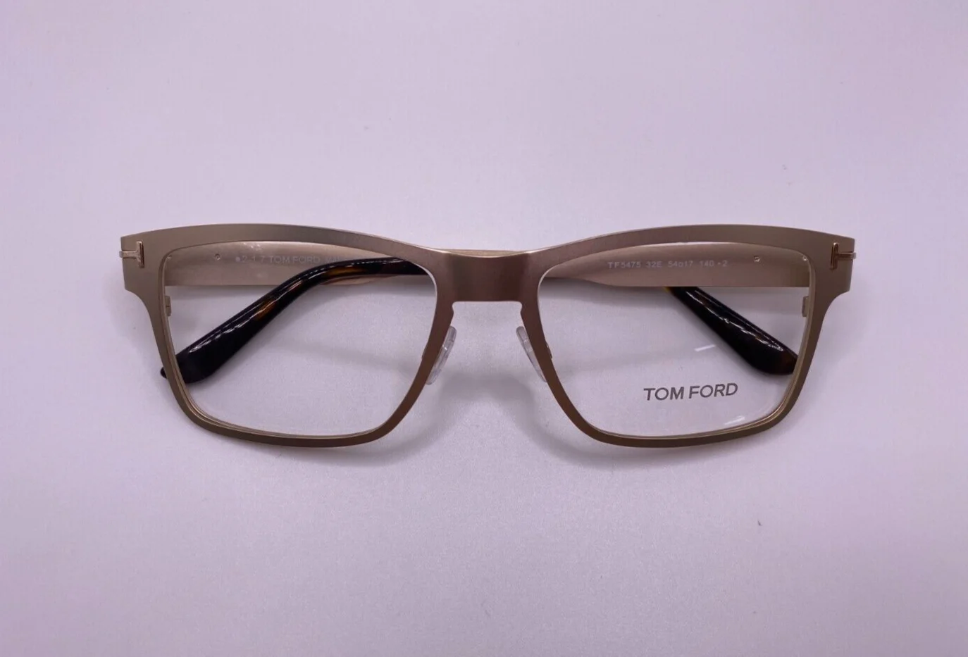 Tom Ford TF5475 32E Matte Gold Havana Eye/Sunglasses Frame 54-17-140 W/Clip On 4