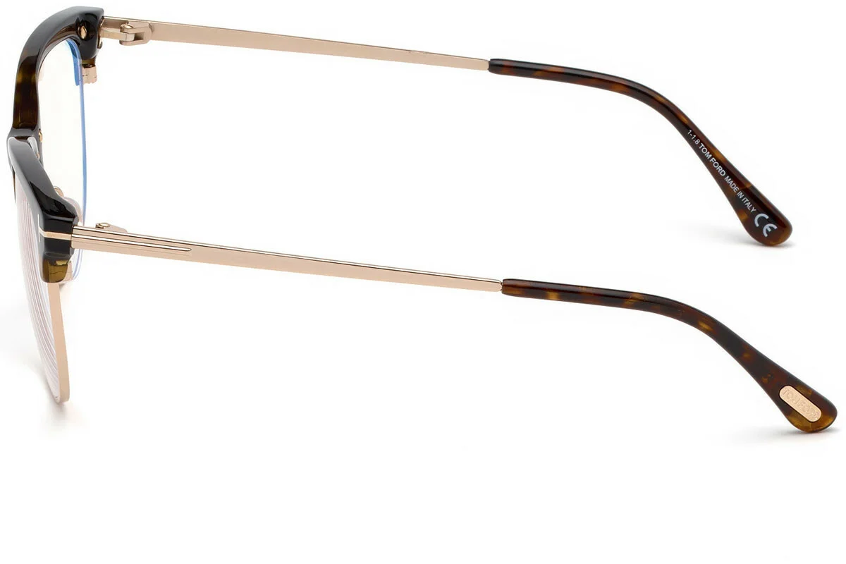 TOM FORD TF5546-B 052 GOLD HAVANA EYEGLASSES w BLUE BLOCK LENS MADE IN ITALY 2