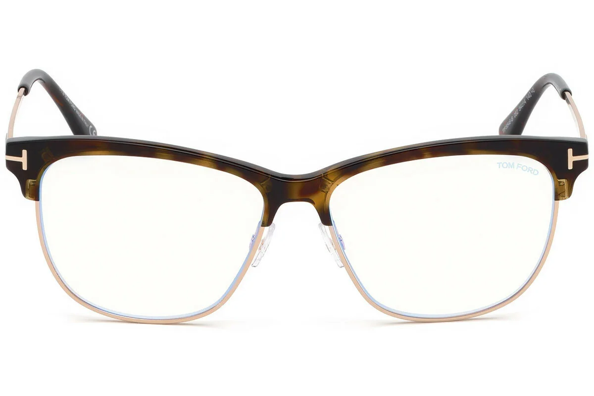 TOM FORD TF5546-B 052 GOLD HAVANA EYEGLASSES w BLUE BLOCK LENS MADE IN ITALY 3