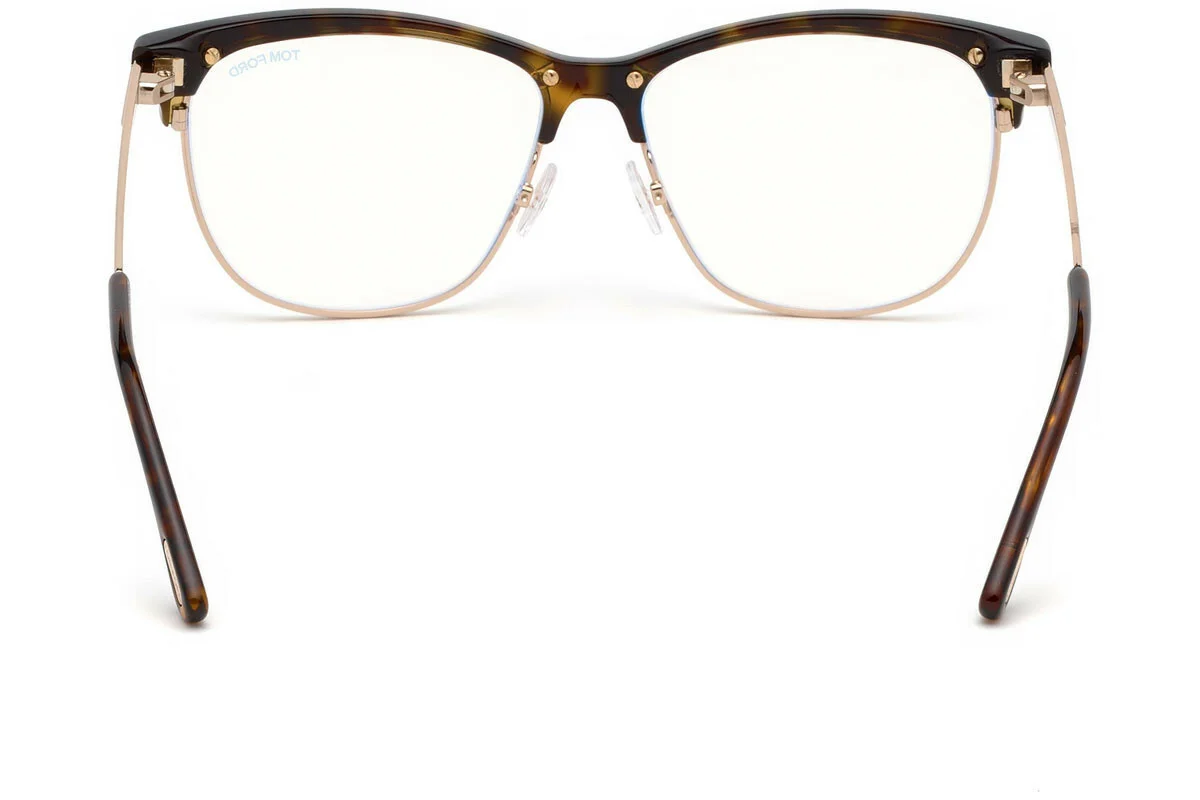 TOM FORD TF5546-B 052 GOLD HAVANA EYEGLASSES w BLUE BLOCK LENS MADE IN ITALY 4