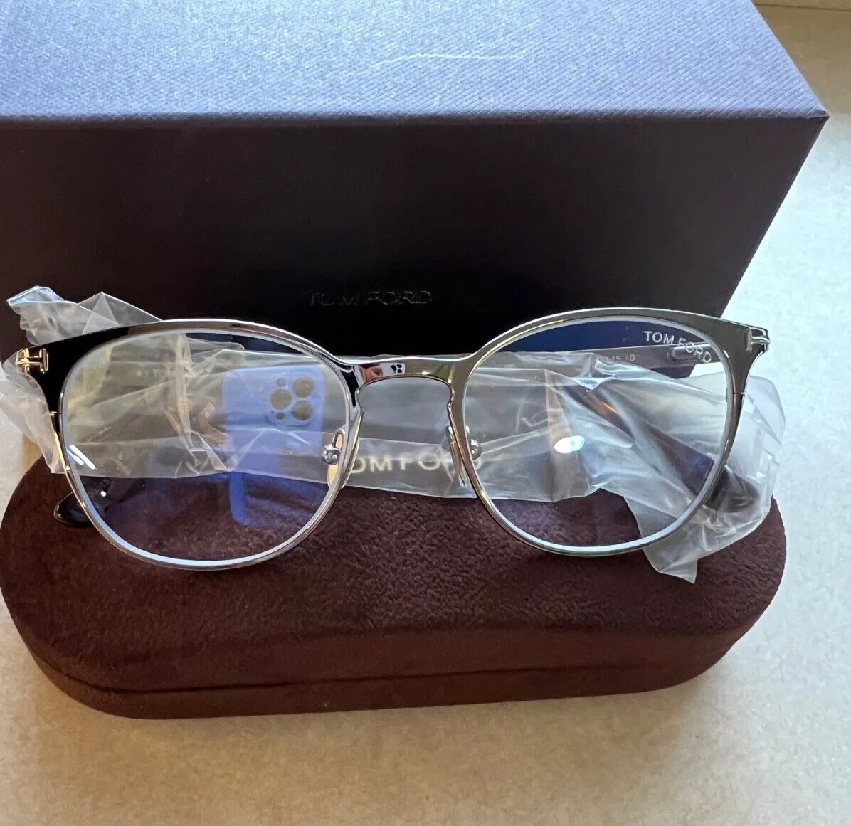 Tom Ford TF5732-B blueblocker eyeglasses NEW Made In Italy