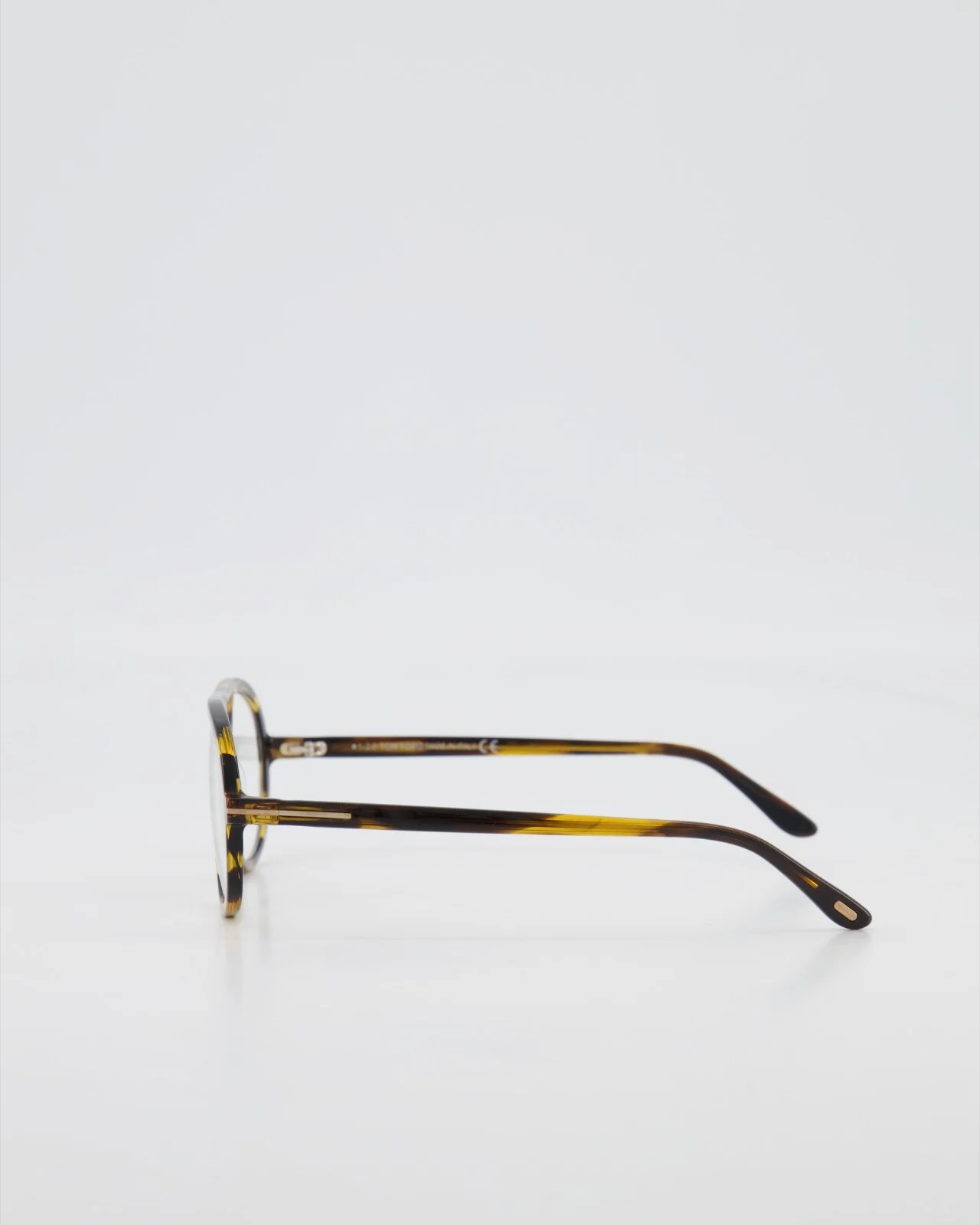 Tom Ford TF5755-B Blonde Tortoise 055 Plastic Optical Eyeglasses Frame 55-16-145 3