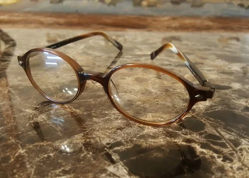 Tommy Bahama Round Tortoise Shell Eyeglass Frames (TB 8) Brown Horn 140