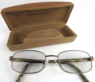Tommy Bahama TB 159 SAND DUNE 145 Eyeglass Frames w/Case and TB Cleaning Cloth