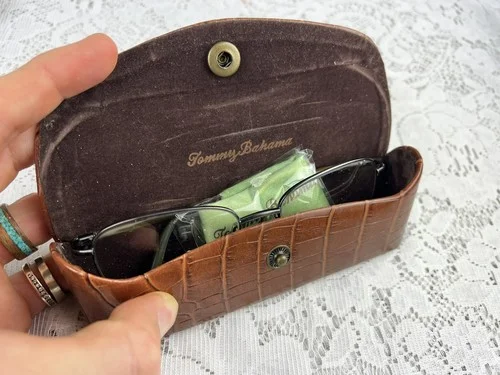 Tommy Bahama TB114 Granite 140 Eyeglasses Frames Gray Silver Rim With Case!!! 4