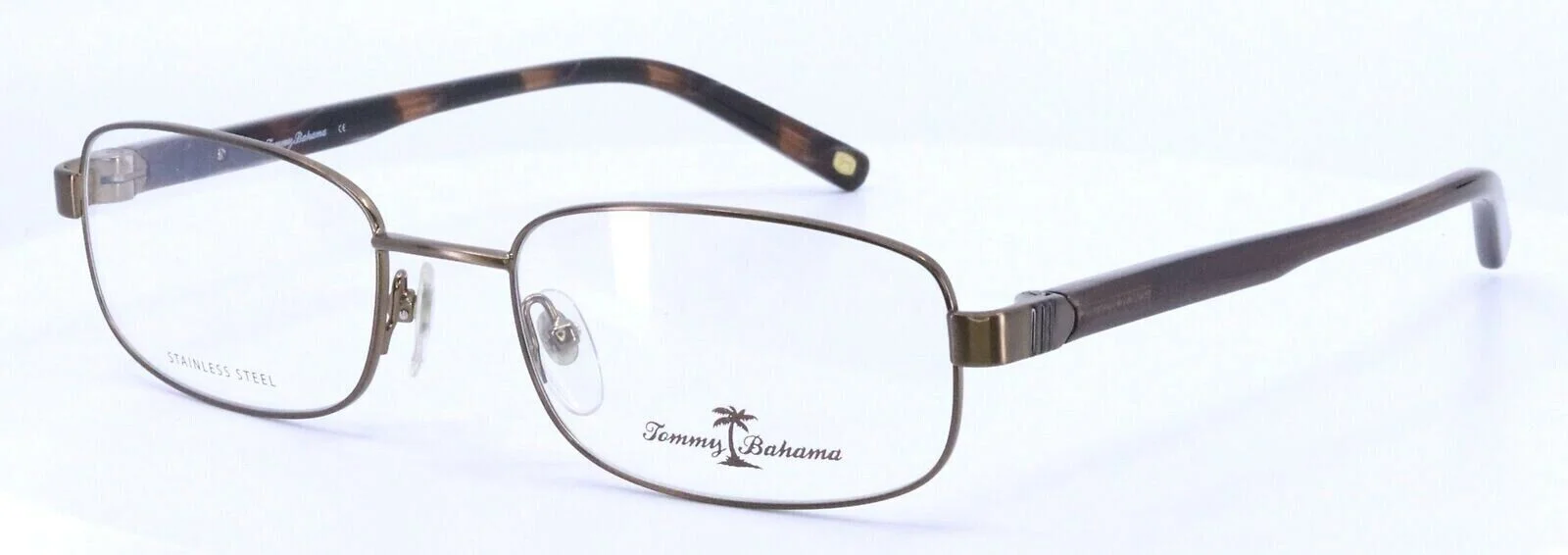 TOMMY BAHAMA TB159 002 Sand Dune Rectangular Mens Full Rim Eyeglasses 54-19-145 2