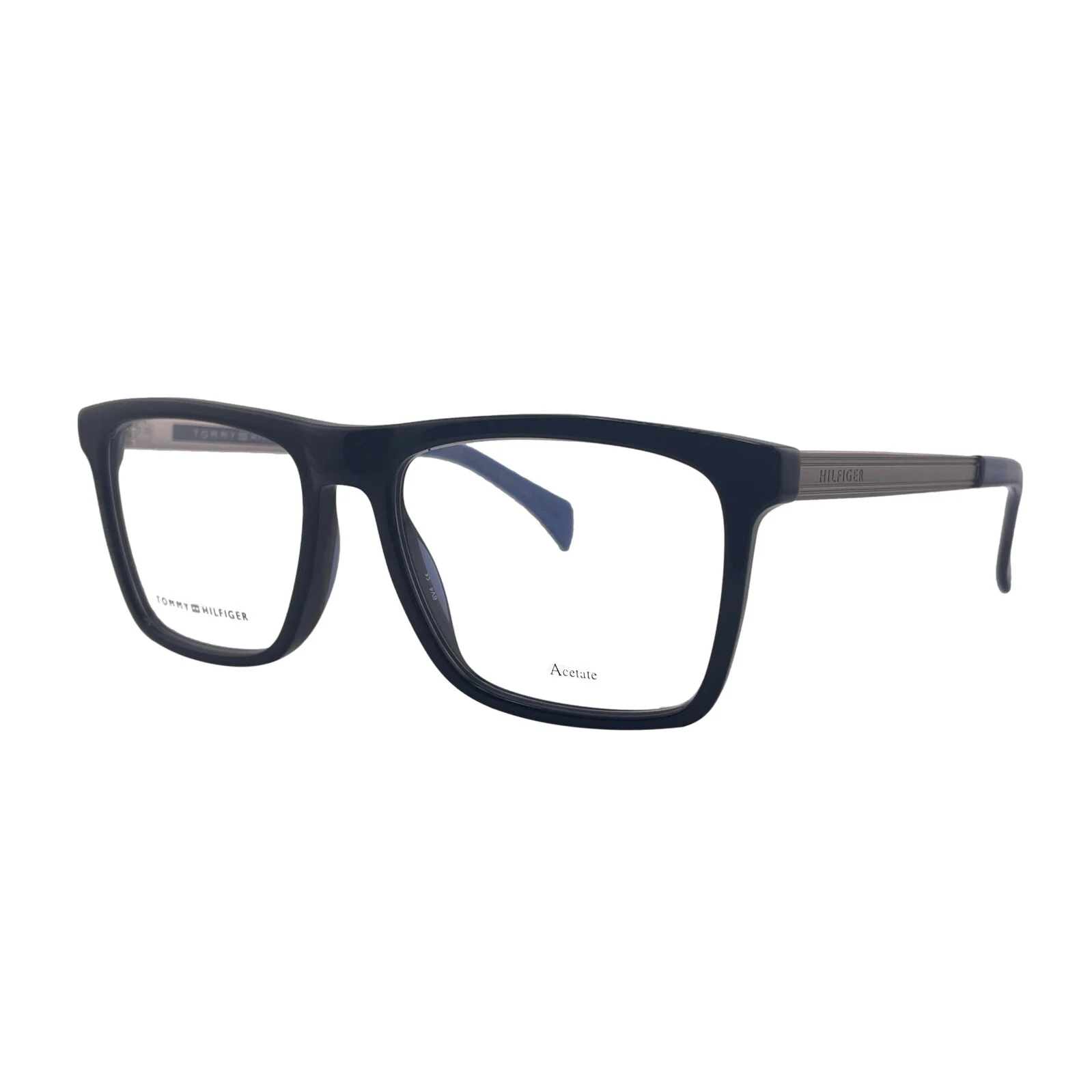 Tommy Hilfiger Black Square Eyeglasses Frames 53mm 17mm 145mm - TH 1436 2