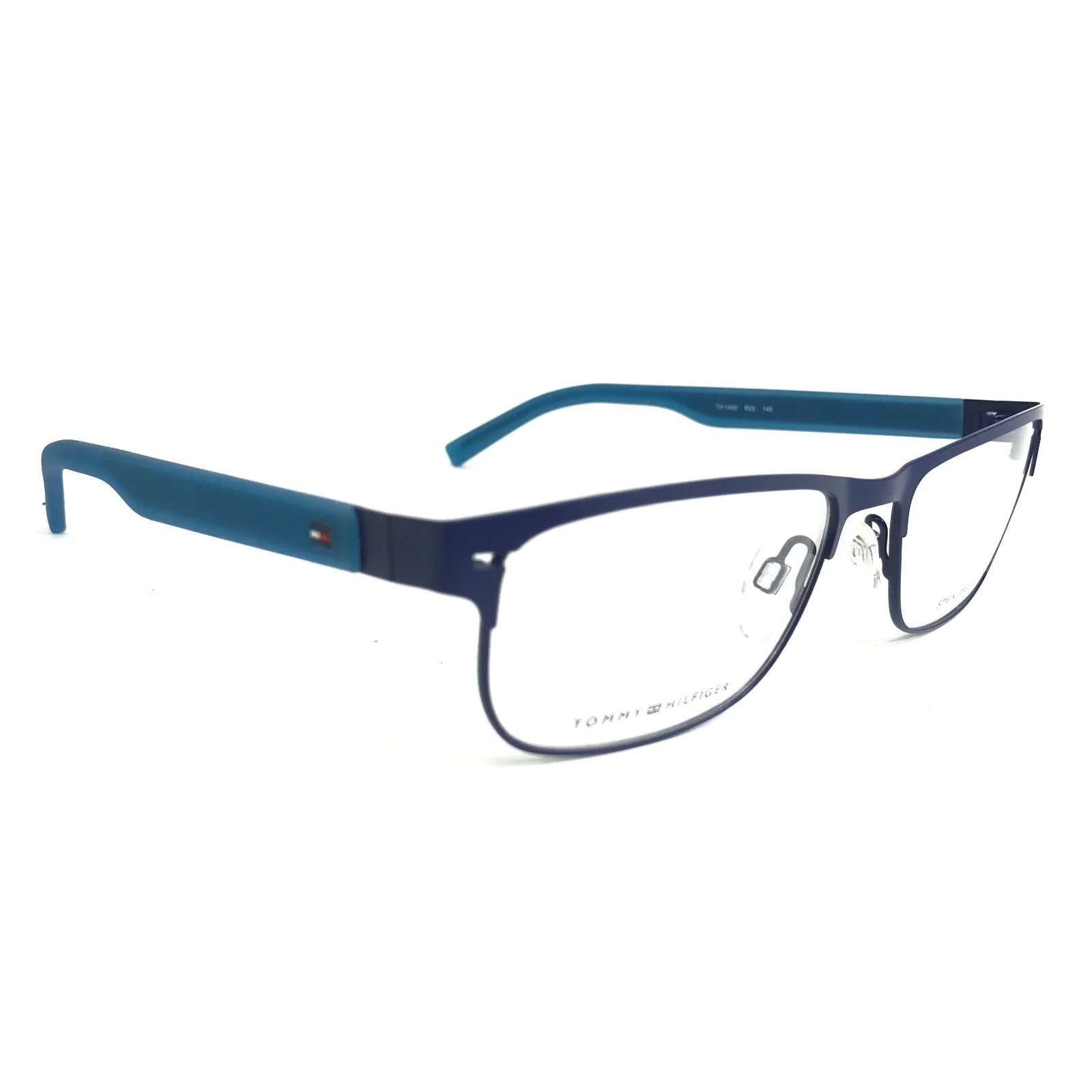 Tommy Hilfiger Eyeglasses Frames TH 1402 R53 Blue Rectangular Full Rim 53-17-140 3