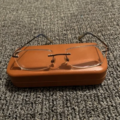 Tommy Hilfiger th1066 Eyeglass Frames Brown Metal Unisex Drill Mount Style 2