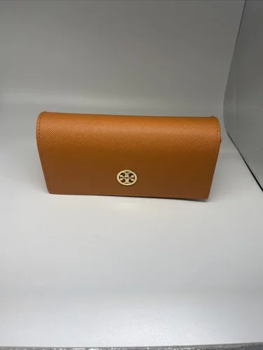 Tony Birch Eyeglasses Case Burnt Orange with Metal Magnetic Snap 6.5
