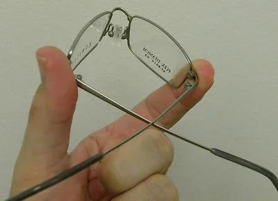 TOP FLEX - EXPO 119 Black Rimless Eyeglasses Memory Titanium - Petite Fit JAPAN 3