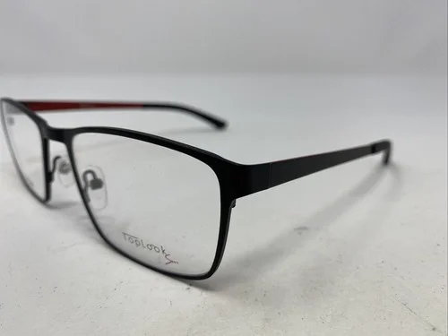 TOPLOOK Bentley A1 54-19-140 Black/Red Metal Full Rim Eyeglasses Frame &F65 2