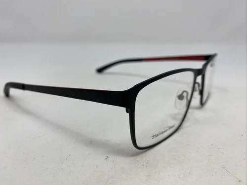 TOPLOOK Bentley A1 54-19-140 Black/Red Metal Full Rim Eyeglasses Frame &F65 3