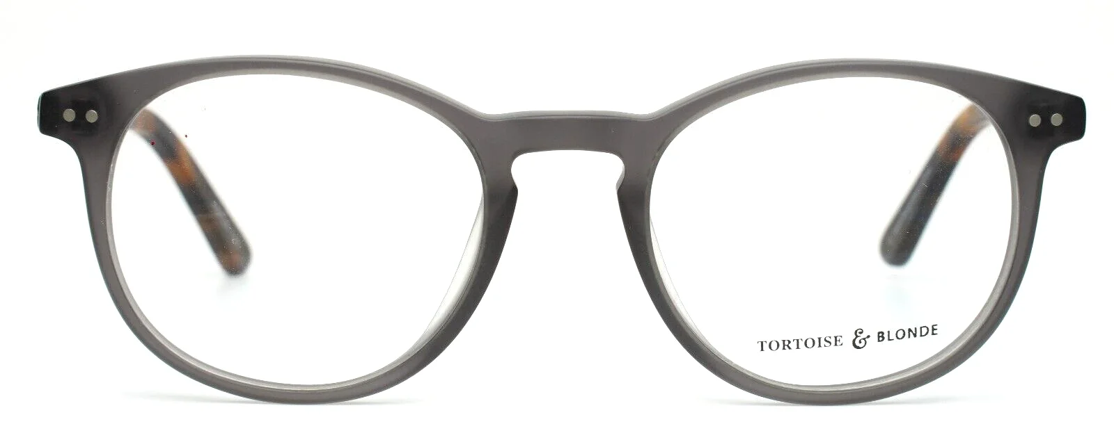 TORTOISE AND BLONDE Paolo Matte Graphite Tortoise Womens Eyeglasses 49-20-145 2