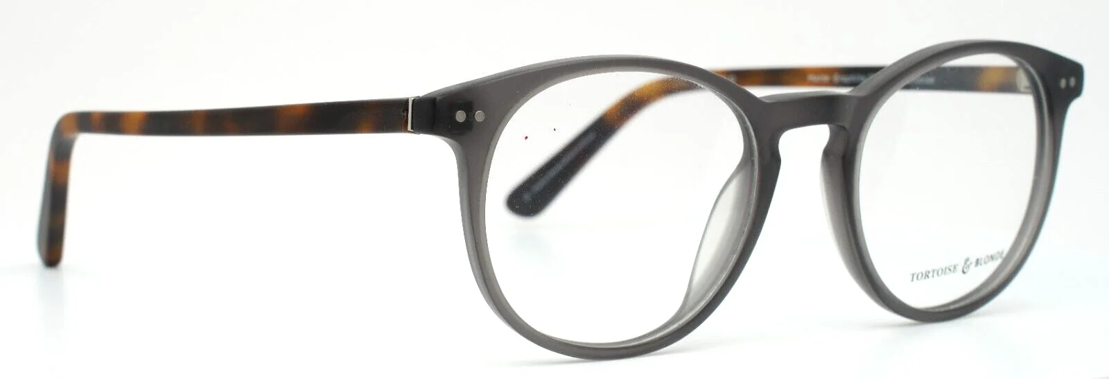 TORTOISE AND BLONDE Paolo Matte Graphite Tortoise Womens Eyeglasses 49-20-145 3