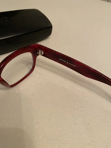 Tortoise & Blonde Eyeglasses Frames Quincy Black Cherry New with Case 4