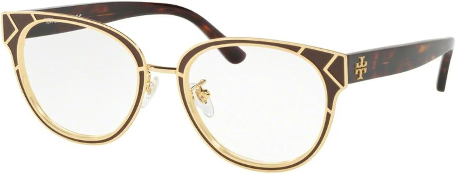 Tory Burch Eyeglasses Dark Havana Gold TY 1055 3267 New 50mm Optical Frame