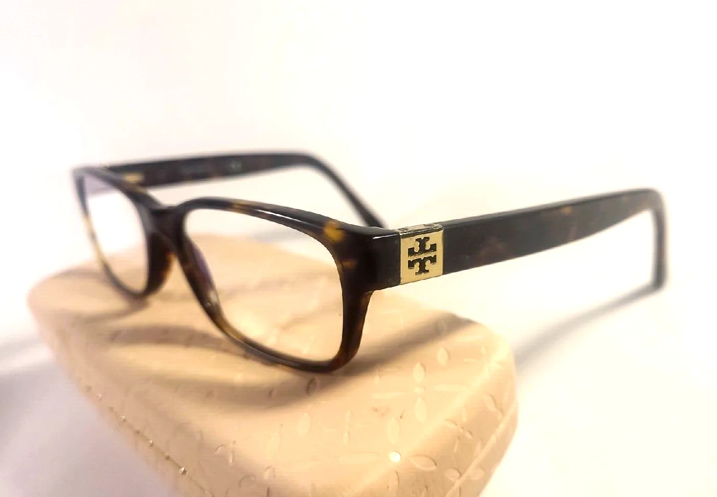 Tory Burch Eyeglasses TY2067 1378 50 17 135 Dark Tortoise Shell Square Frames